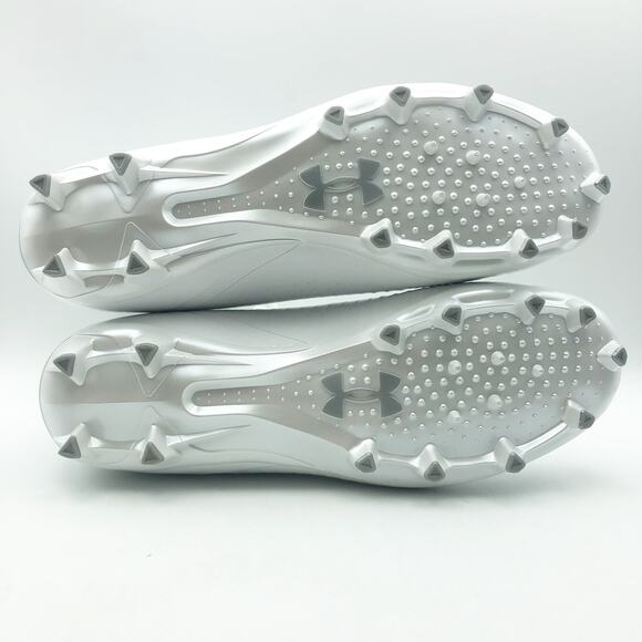 Under Armour Men Highlight MC 2.0 High Top Football Cleats Size 10 White NWOB - Picture 10 of 11